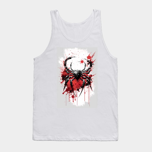 Deep Sea Crab Ink Painting Tank Top by TortillaChief